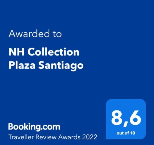 Nh Collection Plaza Santiago Hotell Exteriör bild Booking.com Award